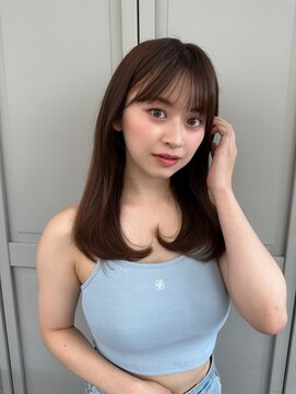 ロンド マーレ 天神大名店(Lond mare) ピンクブラウン/暖色カラー/カシスピンク/韓国ヘア/顔周りカット