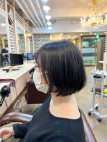 ロク 白楽(rocu)&nbsp;前髪/マチルダボブ/ピンクベージュインナー/グレージュ[白楽駅]