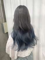 ラニヘアサロン(lani hair salon)&nbsp;グラデーションカラー グレー×ブルー