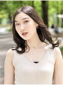大人上品な外はねセミディ