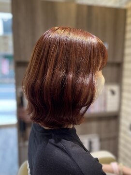 アエラスラナ 相模大野(Aeolus Lana) オレンジMixピンクカラー×ボブ