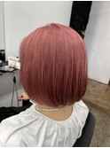 ★#10代20代30代40代#マチルダボブ#前髪#ハイトーンピンク
