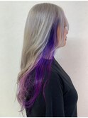 派手髪インナーカラー♪　レイヤーロング