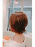 あごライン外ハネショートボブ