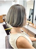 白髪ぼかしにも◎バレイヤージュカラー ビフォアー&アフター