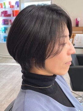 アトリエコア(Atelier Coa) 大人マッシュショート丸みショート黒髪ショートベリーショート