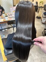 オーバルヘアー(OVAL hair)&nbsp;髪質改善ジェルカラー/黒髪ストレートロング