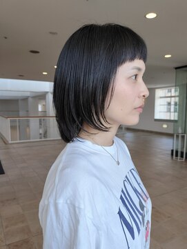 ビュートリアム 神戸(BEAUTRIUM) ワイドバングのボブ/ショートカット/ショートヘア/30代/40代