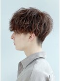 【パーマ】爽やか波巻きマッシュ