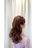 編み込みアレンジ