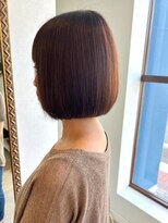 レターバイノベル(letter by novel)&nbsp;大人ボブ大人ショートボブミニボブ前髪なしオリーブグレージュ