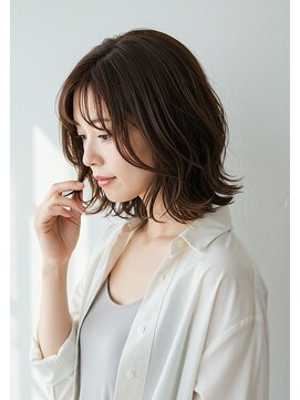 アントワープトーキョー(antwerp TOKYO) 30代40代50代外ハネミディアムレイヤーくびれ髪質改善白髪染め