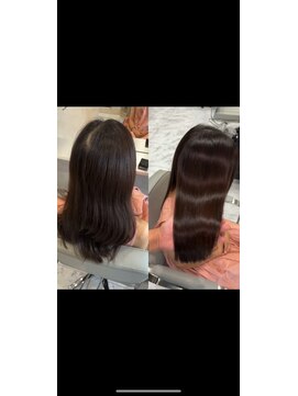 キング 枚方店(K!ng) 縮毛矯正髪質改善ハイライトレイヤーカット枚方美容室エクステ