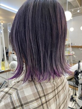 ロミー 本厚木(ROMMY.) デザインカラー◎エンドカラー/外ハネボブ/似合わせカット