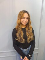 ボアップ 京橋店(boappu)&nbsp;#ロングヘア#エクステ#デザインカラー#ハイトーンカラー