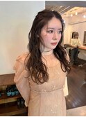 巻き髪ヘアセット
