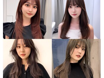 ローウェ 中目黒(Louwe)の写真/骨格や雰囲気に合わせた顔まわりのレイヤーカットであなたらしい魅力を表現。[中目黒/ハイライト]