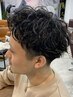 ツーブロック×ベーシックパーマ》動きのある王道スタイルに！