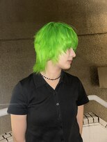 イエナ 渋谷(IENA)&nbsp;ライムグリーンウルフケアブリーチビビッドカラー