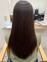 カキーン(cakeen)&nbsp;大人可愛い透明感ダークブラウン×エアストレート20代30代40代