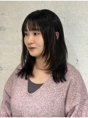 【YOKE】レイヤーミディアム顔周りレイヤーシャギー前髪カット