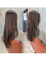 ニコ(nico)&nbsp;レイヤーパーマ&オリーブベージュ