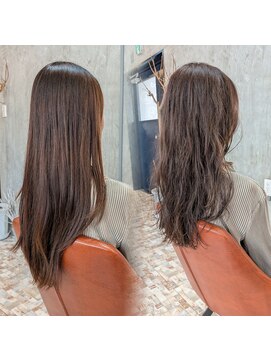 ニコ(nico) レイヤーパーマ&オリーブベージュ