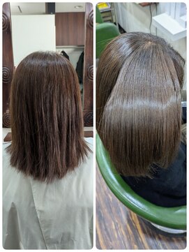 ヘルシーヘアーアゲイン(healthy hair AGAIN) 美髪改善メテオストレート&カラー