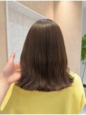 【中里恵梨】ミディアム/チョコレートカラー/ケアカラー/20代
