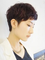 ドロップ(drop)&nbsp;暗髪ラフエッジ ウエットベリーショート/20代/30代/40代
