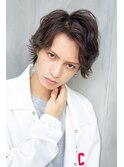 ビジネスツーブロックOK★かき上げトランクスヘアくせ毛風パーマ