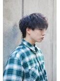 【men’s salon dot. Tokyo】癖毛風パーマ×無造作バング