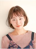 オフィスヘア/エアリーミディ/ショートパーマ/新宿