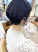 【松戸　ムラマツ】前髪なし　ショートボブ　黒髪