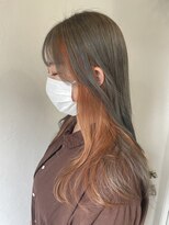 ヘアーリビングリコ 新潟笹口店(hair living Liko) gray×sheer orange