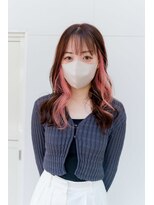 フィッツコア(FITS CORE)&nbsp;インナーカラーにサーモンピンク