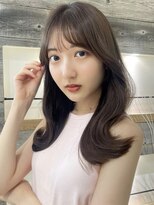 フォンズ(FONS)&nbsp;愛されくびれロング＊韓国顔まわりカット&ラベンダーグレージュ