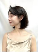 【修】20代30代40代◎透明感カラー×韓国切りぱなしボブ