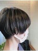 ハイライトマッシュショート