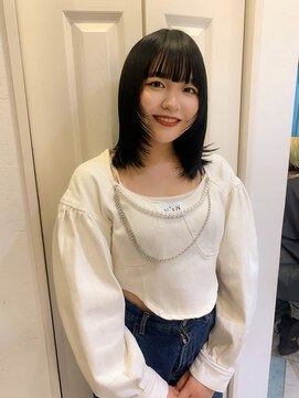 ロンドエニカ 大宮(Lond enika) 大人ガーリーウルフヘア韓国顔まわり【大宮美容室】