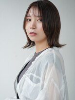 ヘアーループレル(Hair ruup Rell design works)&nbsp;切りっぱなしの透け感の外ハネボブ