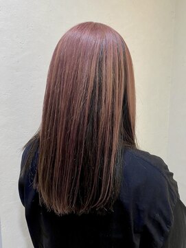 ヘアースペースブルーム リアン 岡町店(HAIR SPACE BLOOM Lien) 【岡町/デザインカラー】ピンクアンブレラ