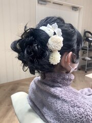 ヘアセット×前撮り×成人式×結婚式×簡単アレンジ×似合わせ