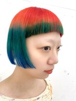 クク(QUQU)&nbsp;デザインカラー　ミニボブ