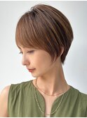 30代40代大人女性/前髪ありショートボブ/ショートヘア/髪質改善