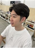 メンズハンサムショートでゆるパーマ