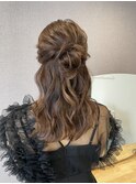 ハーフアップ