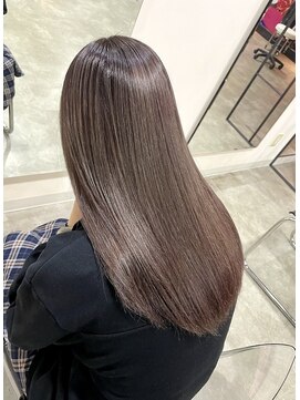 ダブル アンダーバー サロン(W_SALON) 【W_SALON 河原町】ほんのりピンクブラウン/透明感カラー