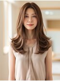 ★暗めカラーグランマッシュフェイスフレーミングデザインカラー