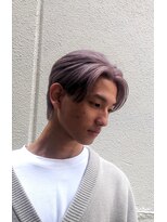 リレーションメンズヘアー(RELATION MEN'S HAIR)&nbsp;フェードパーマスペインカールセンターパート韓国マッシュ眉毛